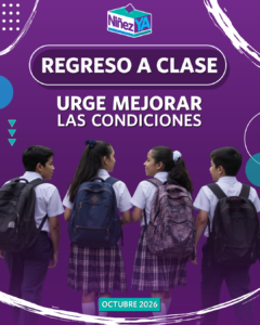 Niñas y niños caminan en uniforme - Regreso a clases - Urge mejorar las condiciones